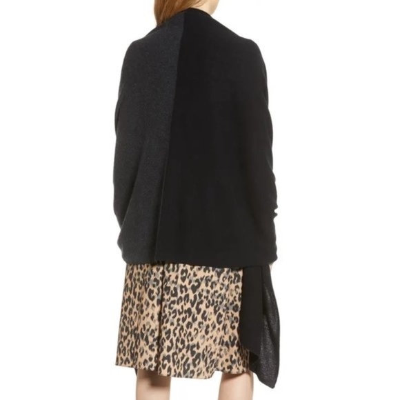 Halogen Colorblock Cashmere Wrap - Picture 2 of 6